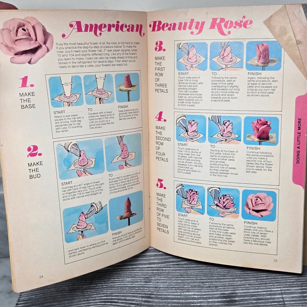 Basic Cake Decorating The Wilton Way Booklet 1975 Vintage Cake Instruction Book - Picture 7 of 11